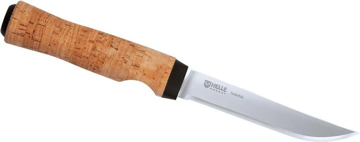 Immagine prodotto Helle Coltello da pesca HELLEFISK, acciaio Sandvik 12C27, inossidabile, fodero in pelle (12.30 cm)