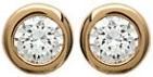 Image du produit Lara BOUCLES d'orilles Plaqué or - ZIRCONIA - ROND