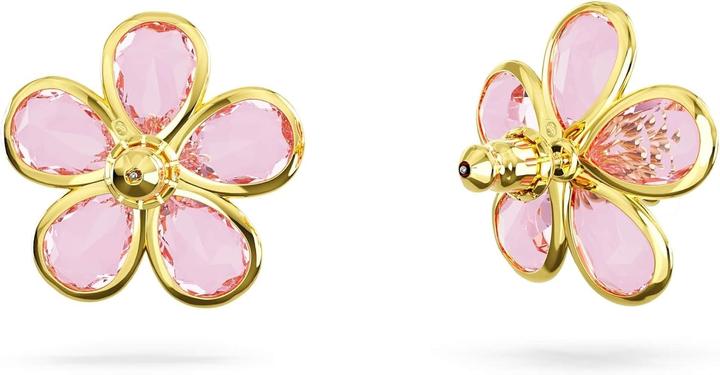 Actual product image Swarovski Florere Stud Earrings Flower Pink Gold (Swarovski Metal)