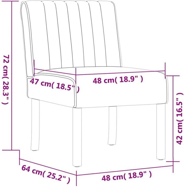 Immagine prodotto vidaXL Polsterstuhl Schwarz Samt