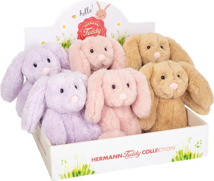 Image du produit Teddy Hermann Présentoir Lapins 3 couleurs (1 pièce - assorti) (15 cm)