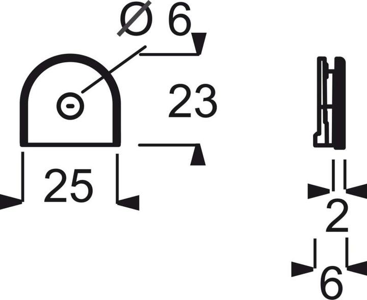 Produktbild Busch-Jaeger Duro 2000 SI Leitungseinfüh. 2088-212 für AP Gehäuse weiss (2 cm)