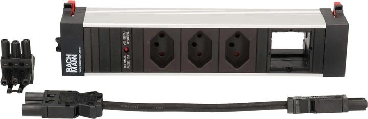 Produktbild Bachmann Steckdosenleiste CONFERENCE 3x T13, 1x Custom-ABD leer (3x, Typ 13)