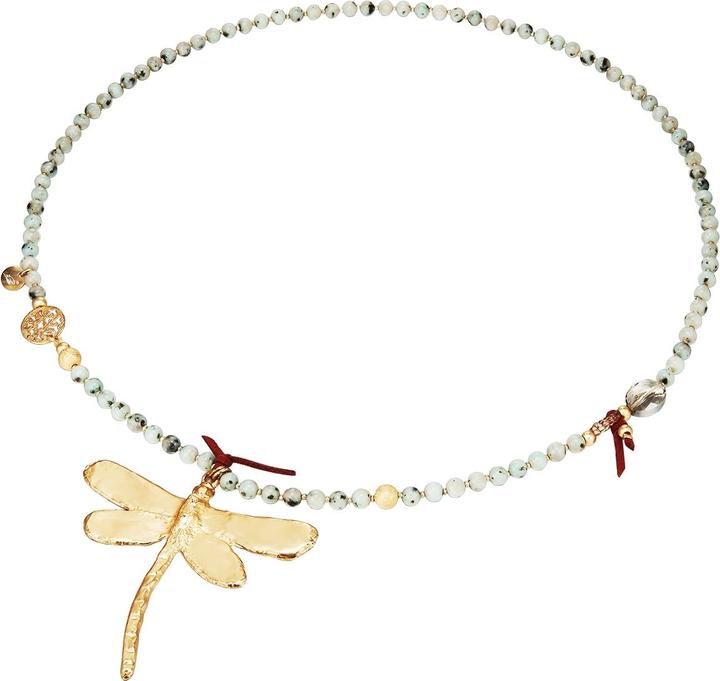 Image du produit Lulu & Jane Libellule alliage métal pierre naturelle or jaune 82,0 cm - 33562 (Alliage de métal 100%.)