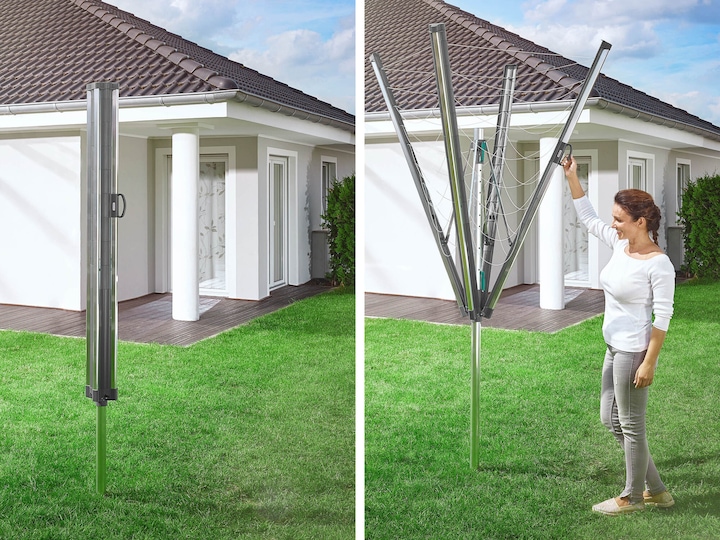 Produktbild Leifheit Wäschespinne Linomatic 600 Plus (anthrazit) (60 m)