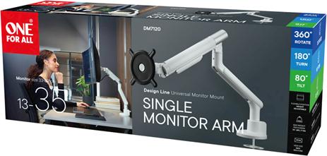 Actual product image One for All Monitor mount design single white (Ceiling, 35")