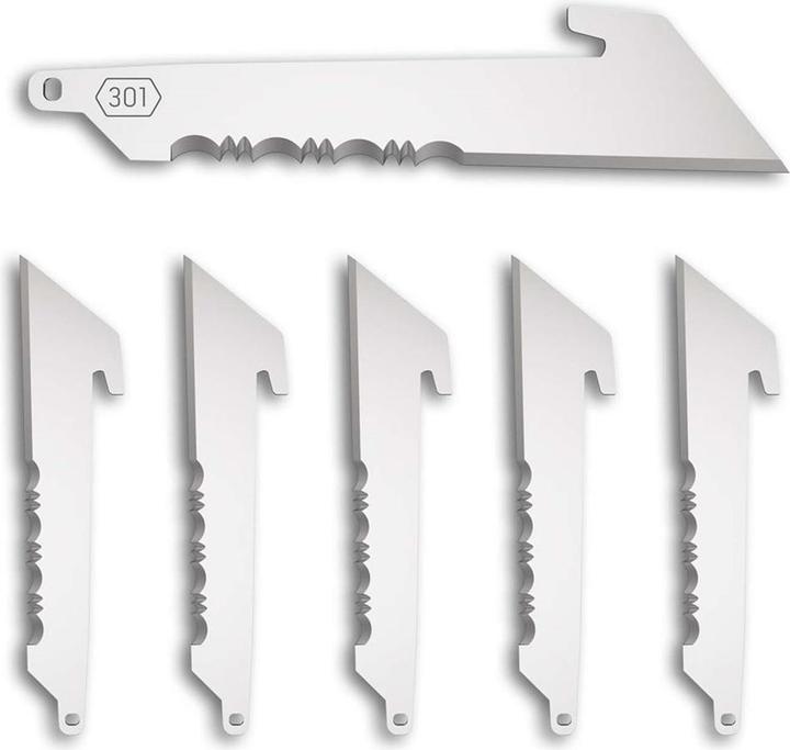 Actual product image No Name 6 blades Outdor Edge Utility serrated 301