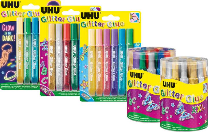 Actual product image UHU Glitter Glue Sticks Original (100 g, 10 ml)