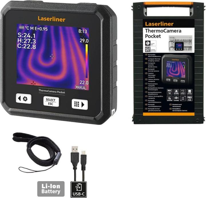 Laserliner 082.079A ThermoCamera Taschen-Wärmebildkamera