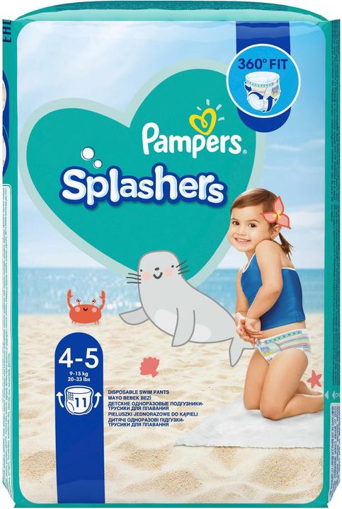 Produktbild Pampers Splashers (Gr. 4, Gr. 5, Tragepack, 11 Stück)