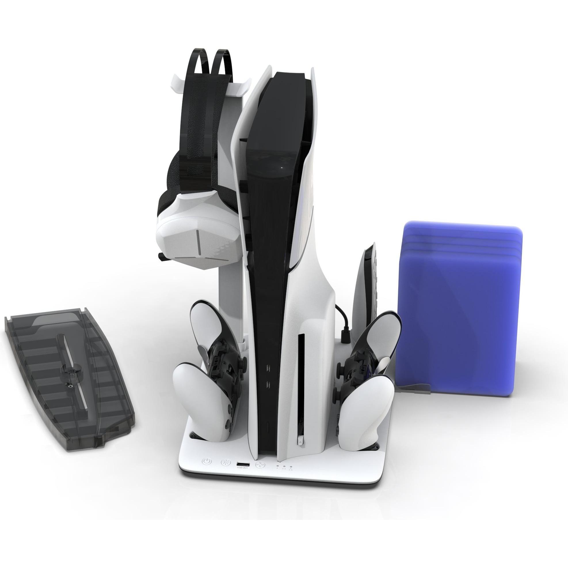 IMP Tech - DLXLED Multi Function Charge and Cool Stand - Grey (PS5), Altri accessori gaming, Grigio