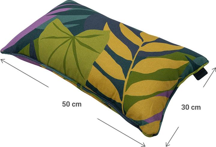 Produktbild Natura Punto Deko-Kissen Blätterdesign grün, 30 x 50 cm (30 x 50 cm)