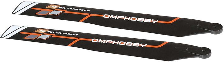 Actual product image OMP Hobby Main rotor blades Orange M1 Evo