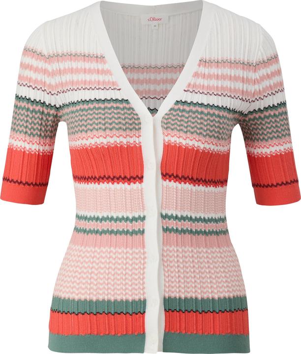 Actual product image s.Oliver Strickjacke Strickoberteil mit Knöpfen (42)