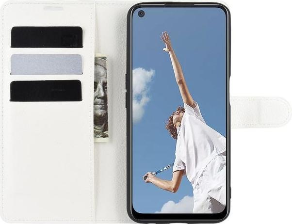 Actual product image MU Classic Litchi Leather Bookcover Series (Oppo A52)
