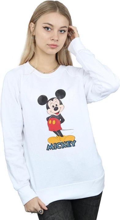 Actual product image Disney Womens/Ladies Mickey Mouse Retro Pose Sweatshirt (XL)
