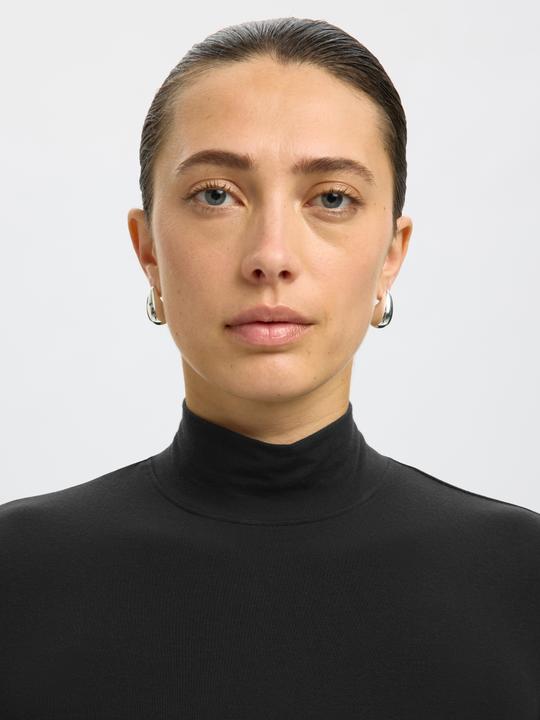 Actual product image Selected Basic high neck top with long sleeves (XS)
