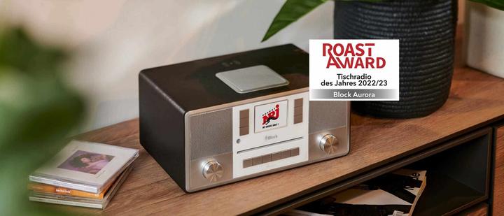 Actual product image Block Smart Radio Aurora Anthracite (DAB+, FM, KW, Web radio, Bluetooth, Wi-Fi)