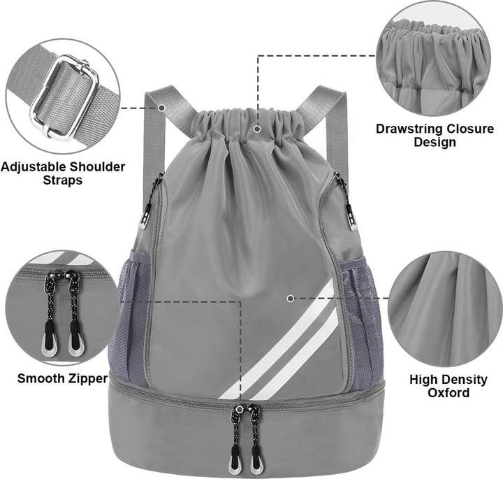 Produktbild Only-Bags.Store Mode Sport Rucksäcke, Turnbeutel, grosse Kapazität Kordelzug Sporttasche (20 l)