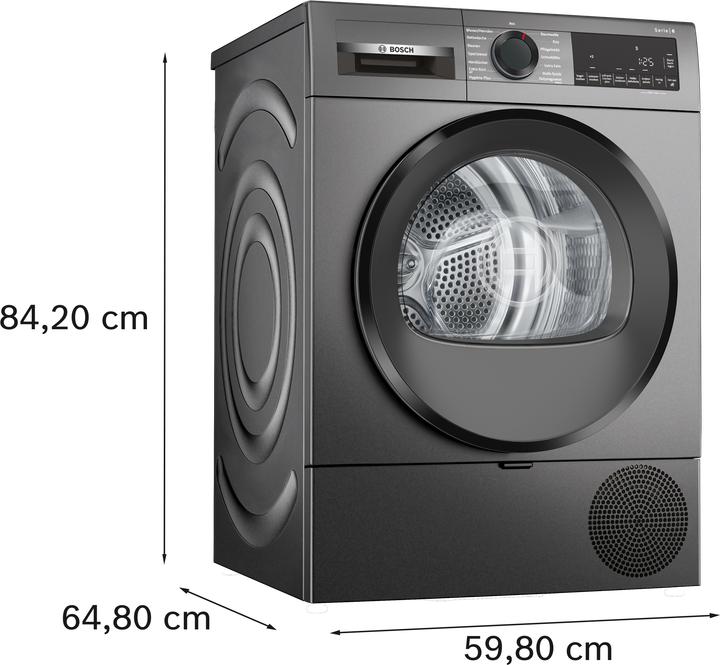 Produktbild Bosch Hausgeräte BOSCH WQG243DR10 Wärmepumpentrockner 9kg (9 kg, Rechts)