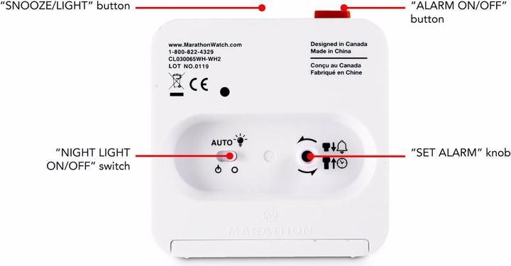 Produktbild Marathon Mini Reisewecker