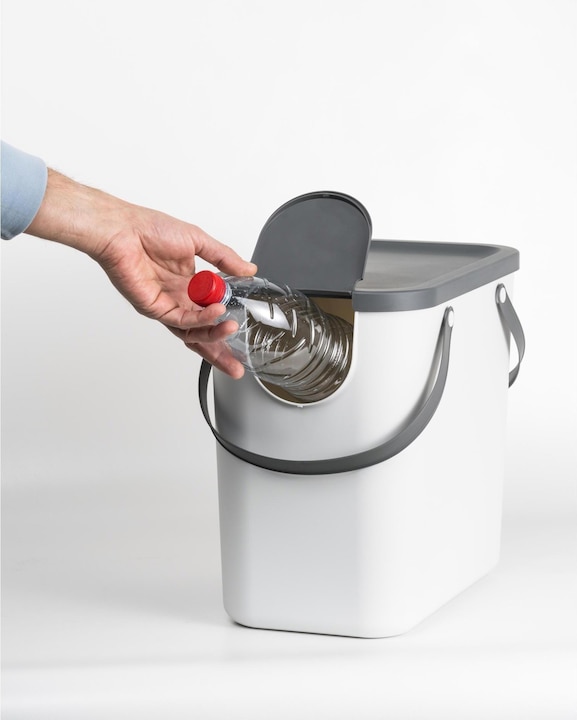 Actual product image Rotho ALBULINO waste bin, 25 litre, white sp. (25 l)
