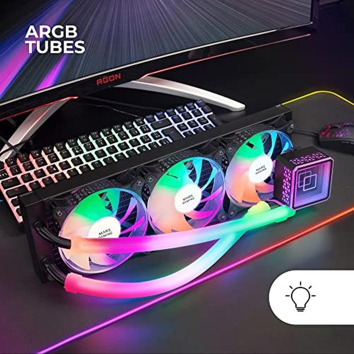 Produktbild Mars Gaming Kit Watercooling Aio Ml-Ultra RGB - 360mm (Noir)