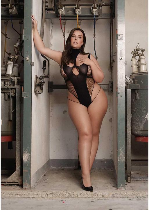 Productafbeelding Le Désir Cyllene XLVIII - Body met coltrui - Plus Size (XL)