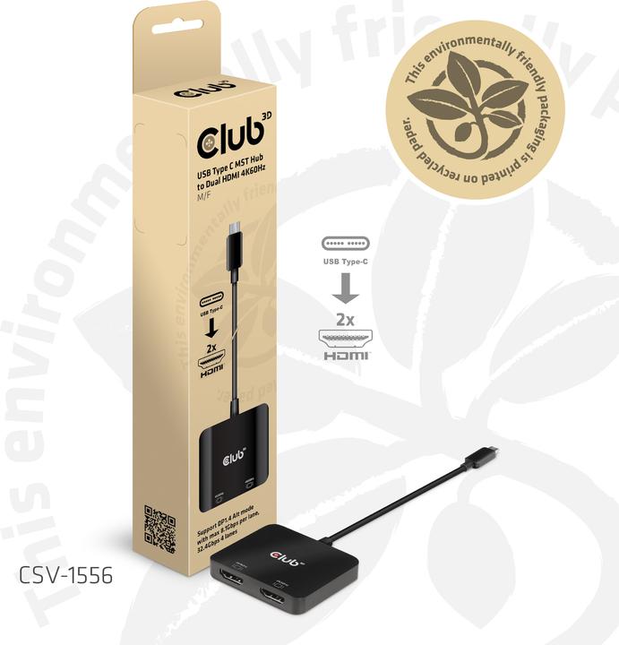Produktbild Club 3D USB-C auf HDMI Hub (HDMI, 21 cm)
