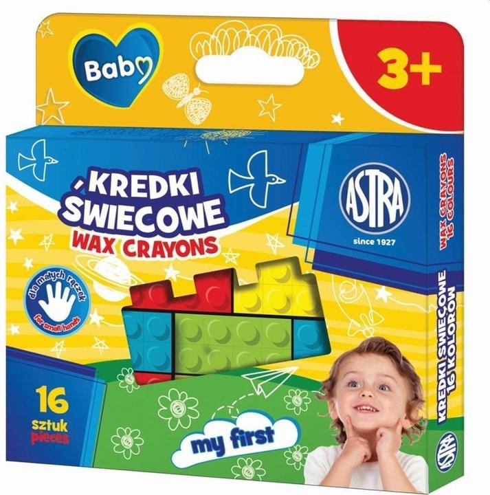 Produktbild Astra BABY Wachs-Knochen 16 Stück, 8 Farben (16 x)