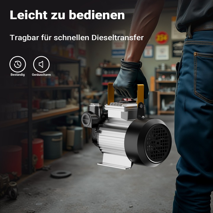 Produktbild Wiltec Heizöl- und Dieselpumpe Typ04011 230V/550W 20-60l/min selbstansaugend