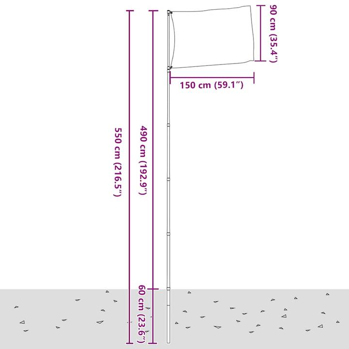 Image du produit vidaXL tschechische Flagge (90 x 150 cm)