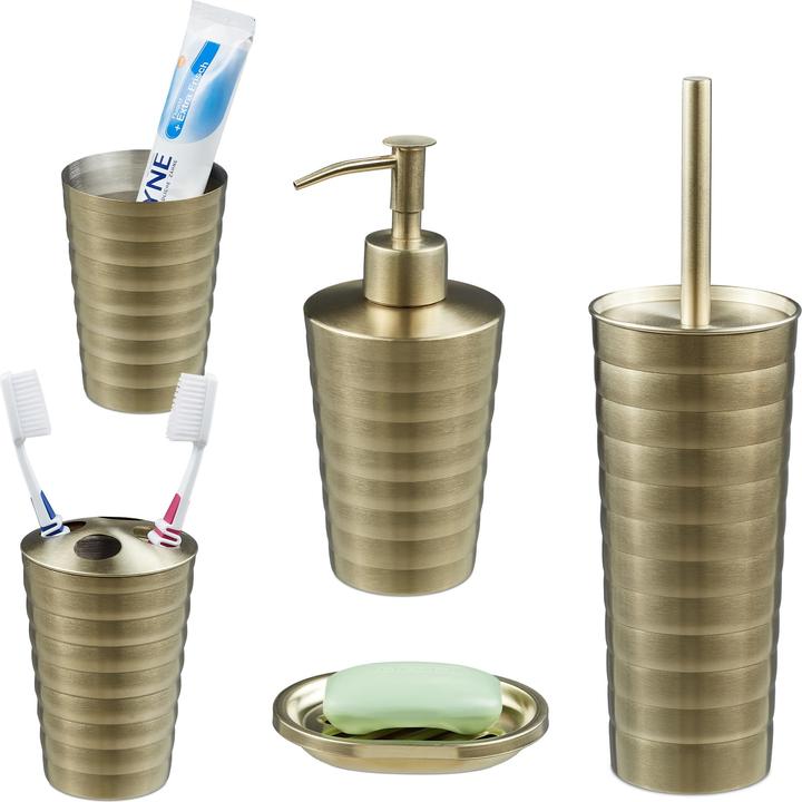 Produktbild Relaxdays 5-tlg. Badezimmer-Set