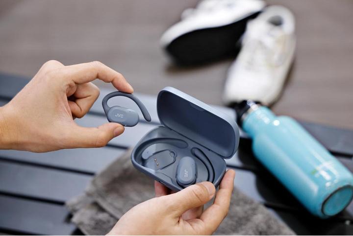 Actual product image JVC HA-NP40T-AU blue (No noise cancellation, 7.50 h, Wireless)