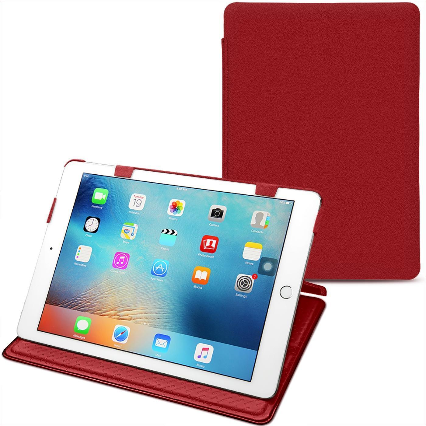 Thumbnail - Noreve Lederschutzhülle horizontal (iPad Pro 9.7 2016 (1. Gen)), Tablet Hülle, Rot