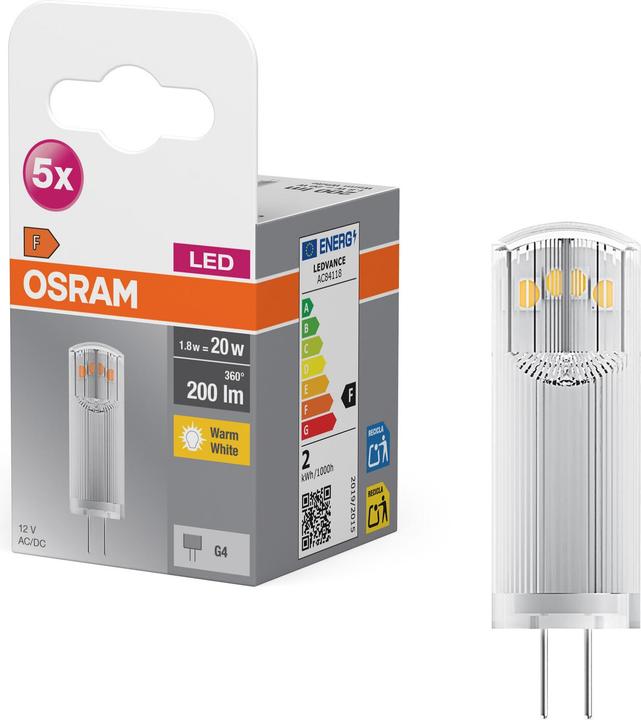 Actual product image Osram Led Base Pin (G4, 1.80 W, 200 lm, 5 x, F)
