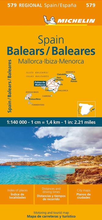 Actual product image Michelin Balearic Islands (Majorca, Ibiza, Men