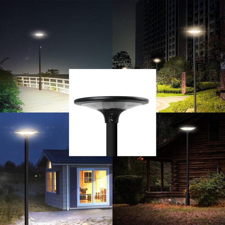 Produktbild Velamp Solarlaterne LED 2300 Lumen IP65 für Aussenbeleuchtung (2300 lm, IP65)