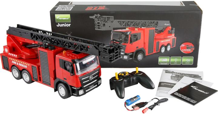Actual product image Amewi Arocs fire brigade turntable ladder RTR, 1:18 (RTR Ready-to-Run)