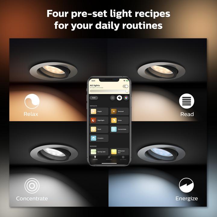 Produktbild Philips Hue White Ambiance Milliskin Erweiterung (350 lm, GU10)