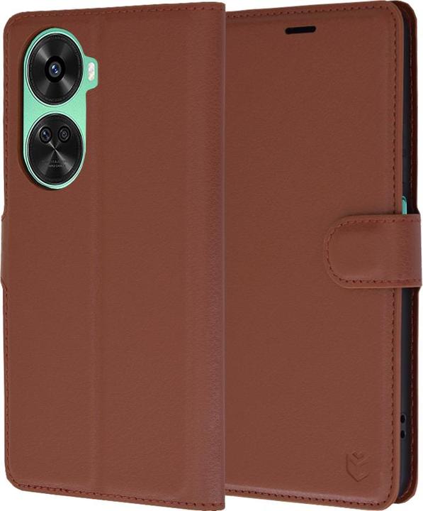 Techsuit - Leather Folio - Huawei nova 11 SE / 12 SE - Brown (Huawei Nova 11i, Huawei Nova)
