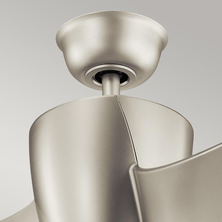 Actual product image Elstead Lighting Phree silent ceiling fan with LED light Ø142cm + remote control nickel (38.20 dB)