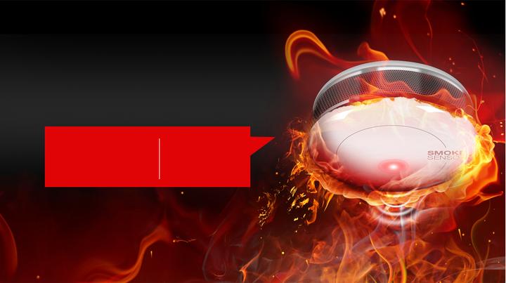 Actual product image Fibaro smoke sensor