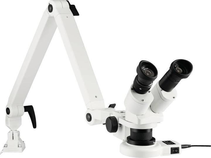 Produktbild Eschenbach Stereomikroskop mit LED-Ringbeleuchtung, mit Federgelenkarm