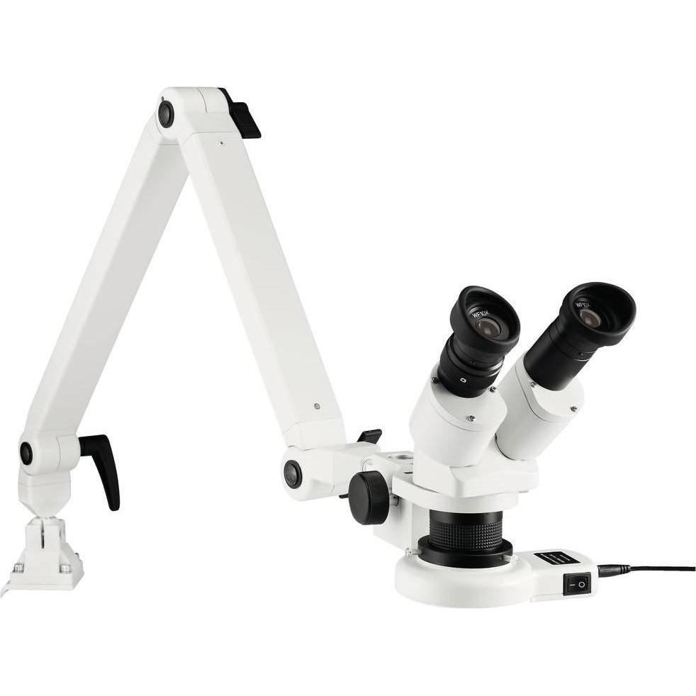 Thumbnail - Eschenbach Stereomikroskop mit LED-Ringbeleuchtung, mit Federgelenkarm