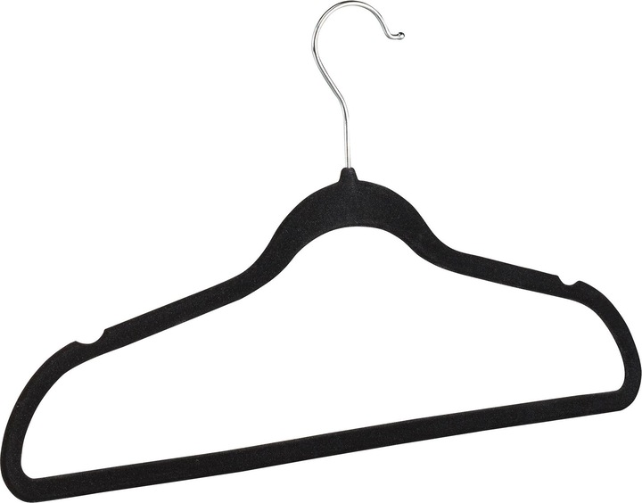 Image du produit Relaxdays Cintres en velours, noir (1 x)