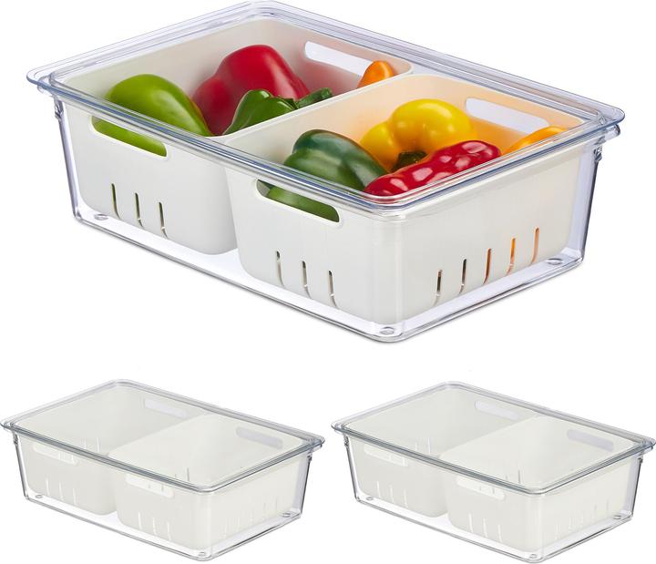 Image du produit Relaxdays 3x organiseurs-de-frigo
