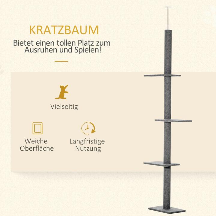 Actual product image PawHut Scratching post (228 cm, Grey)