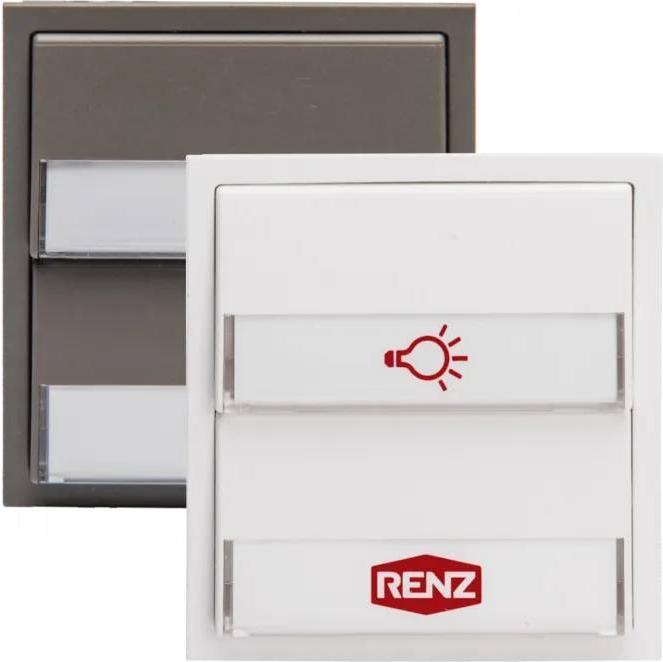 Actual product image Renz Push-button module w.1 light/1 97-9-85274 Doorbell push-button Colour:grey 97-9-85274.7039