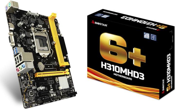 Actual product image Biostar H310MHD3 (LGA 1151, Intel H310, mATX)